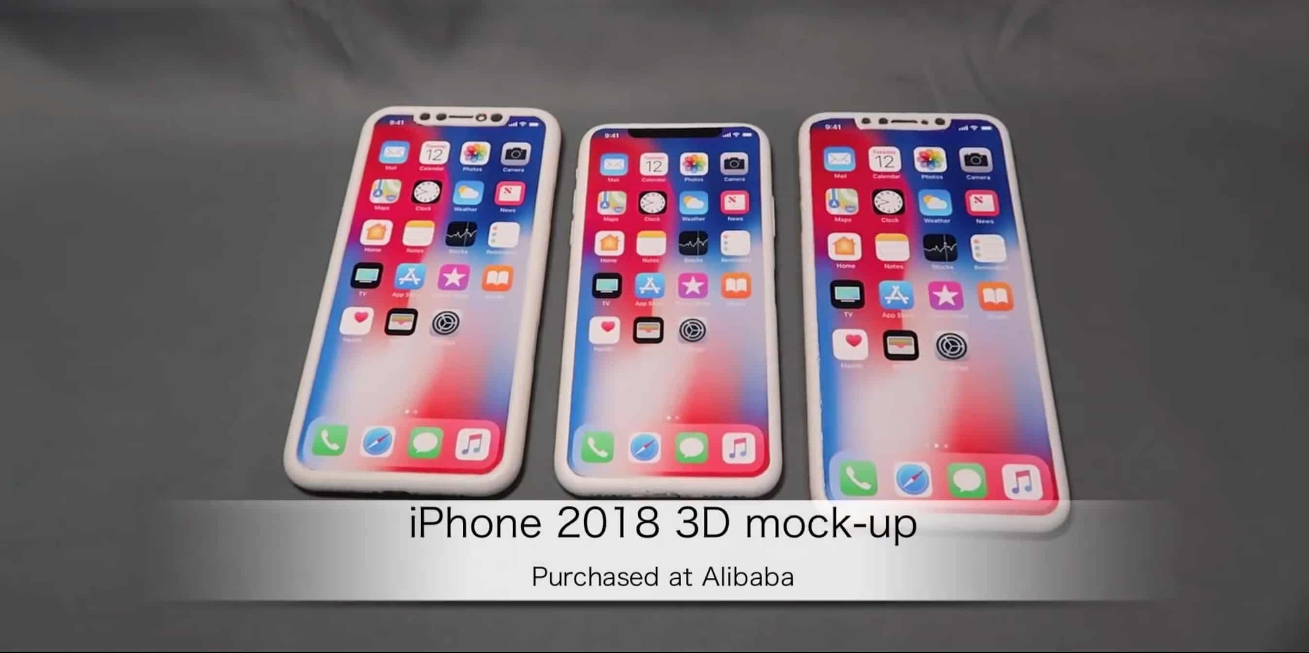 2018 iPhone rumors 3D mockups