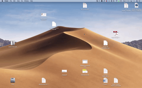 macOS Mojave Mess Up easter egg in motion