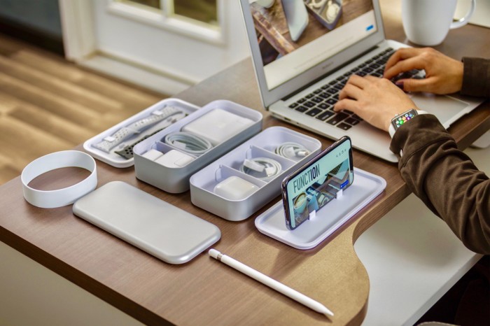 Organize all your Apple accessories Bento-box style