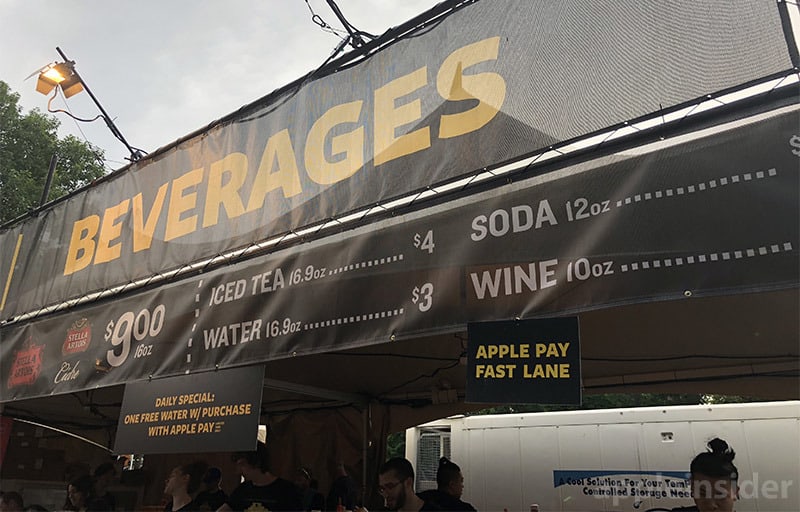 Apple Pay fast lane festival