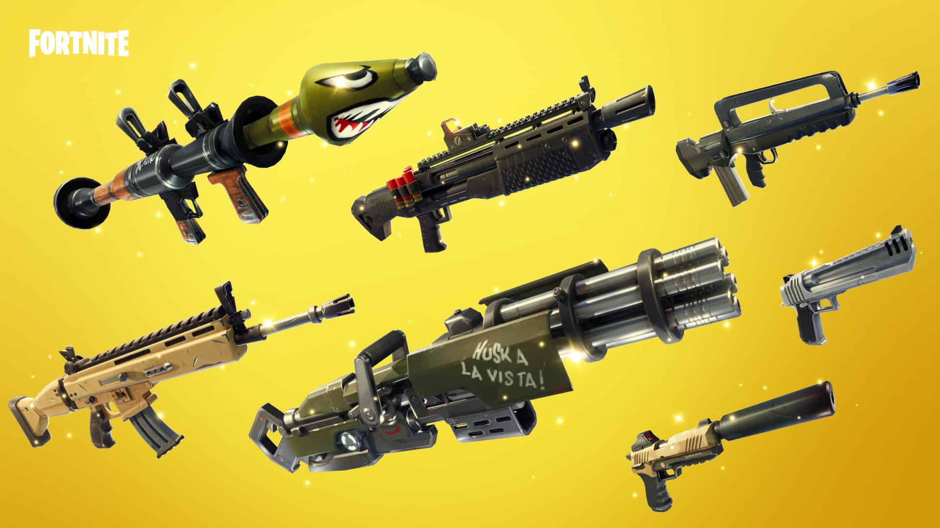Fortnite gold weapons