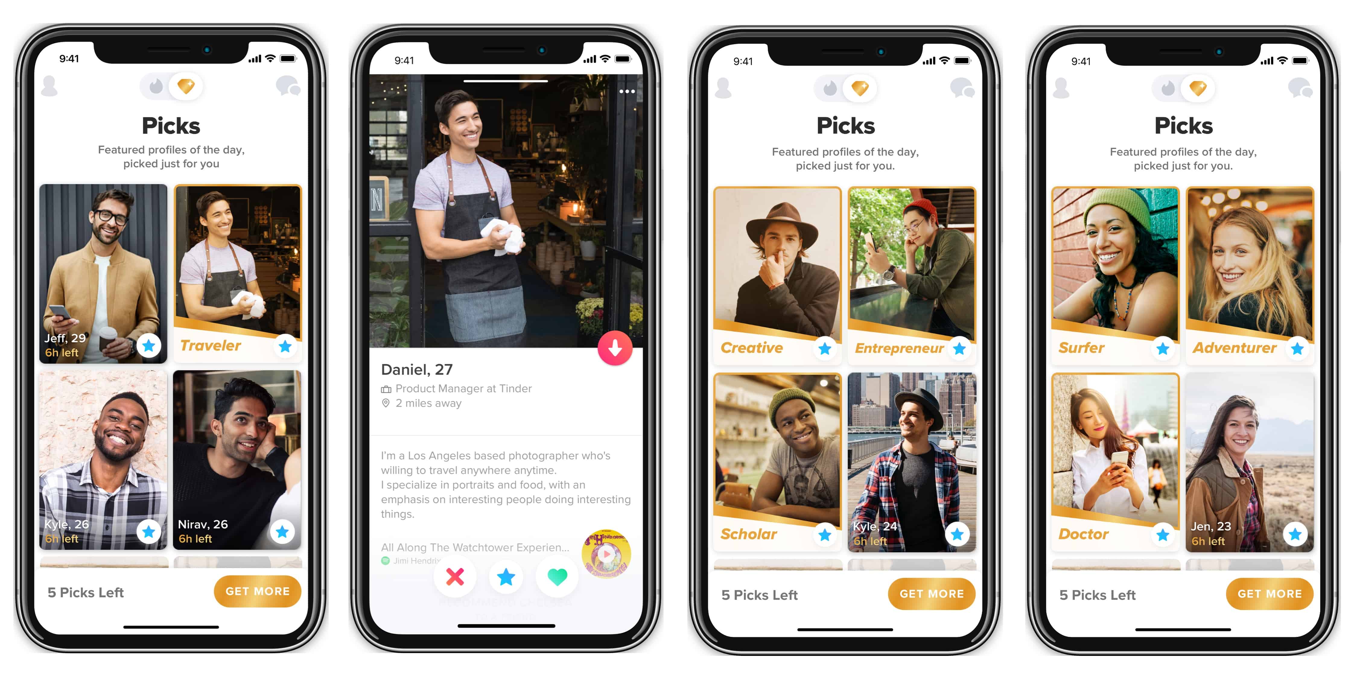 Tinder Picks currently only for iPhone