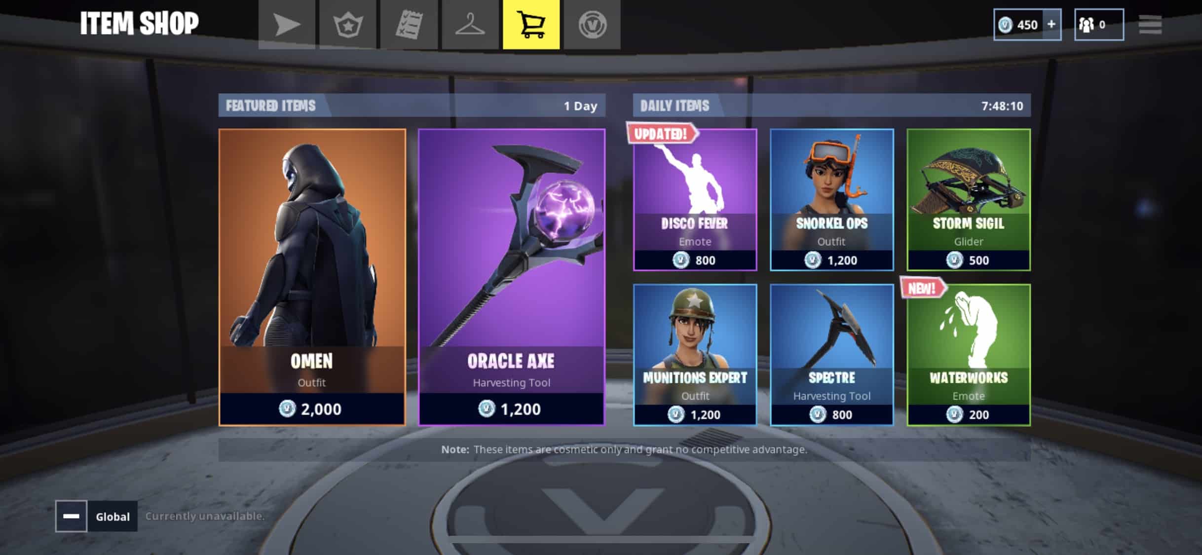 Fortnite Omen and Oracle skins