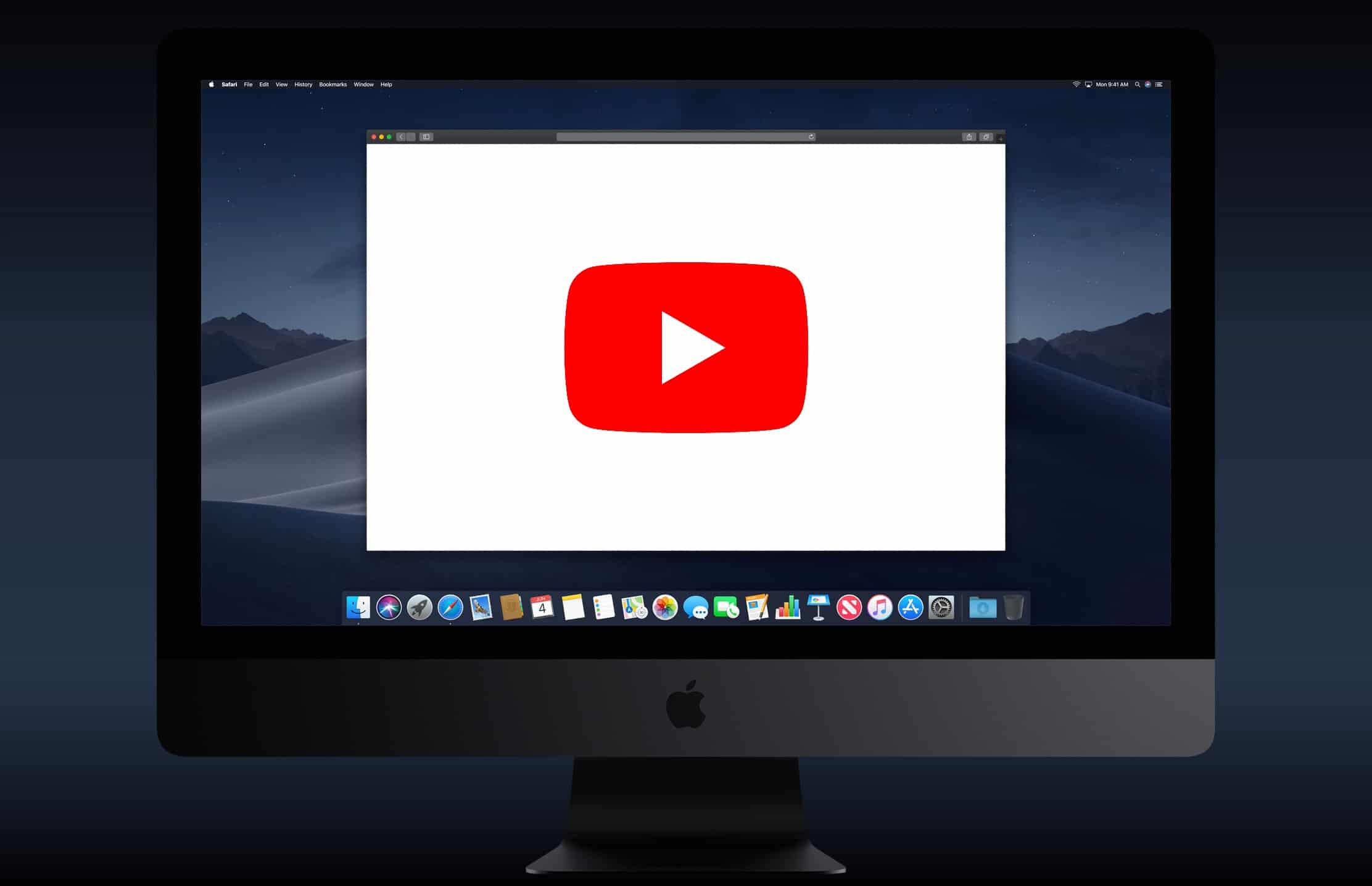 YouTube in Safari on iMac Pro
