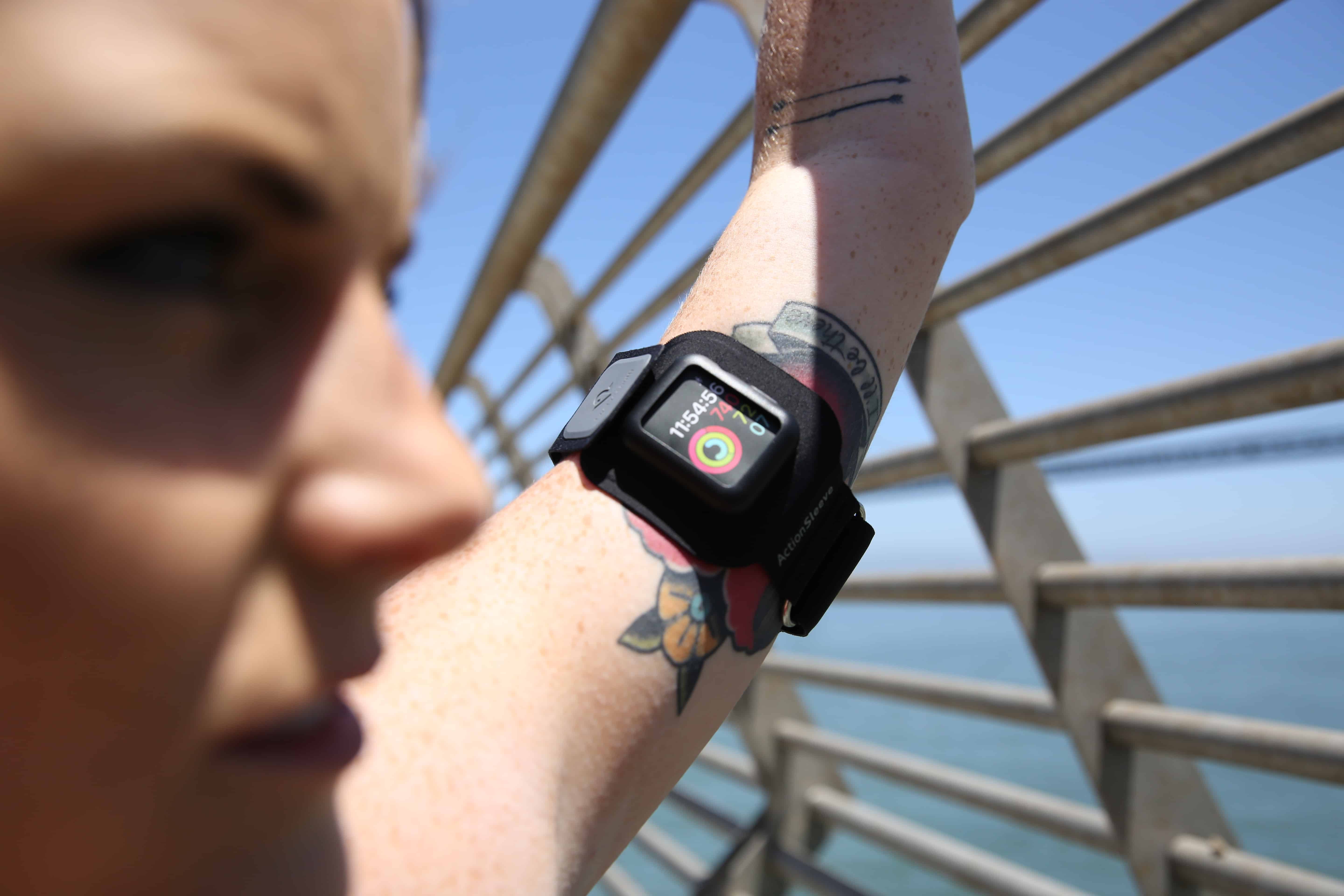 You're ready for action. Is your Apple Watch? The Twelve South ActionSleeve is made for workouts.