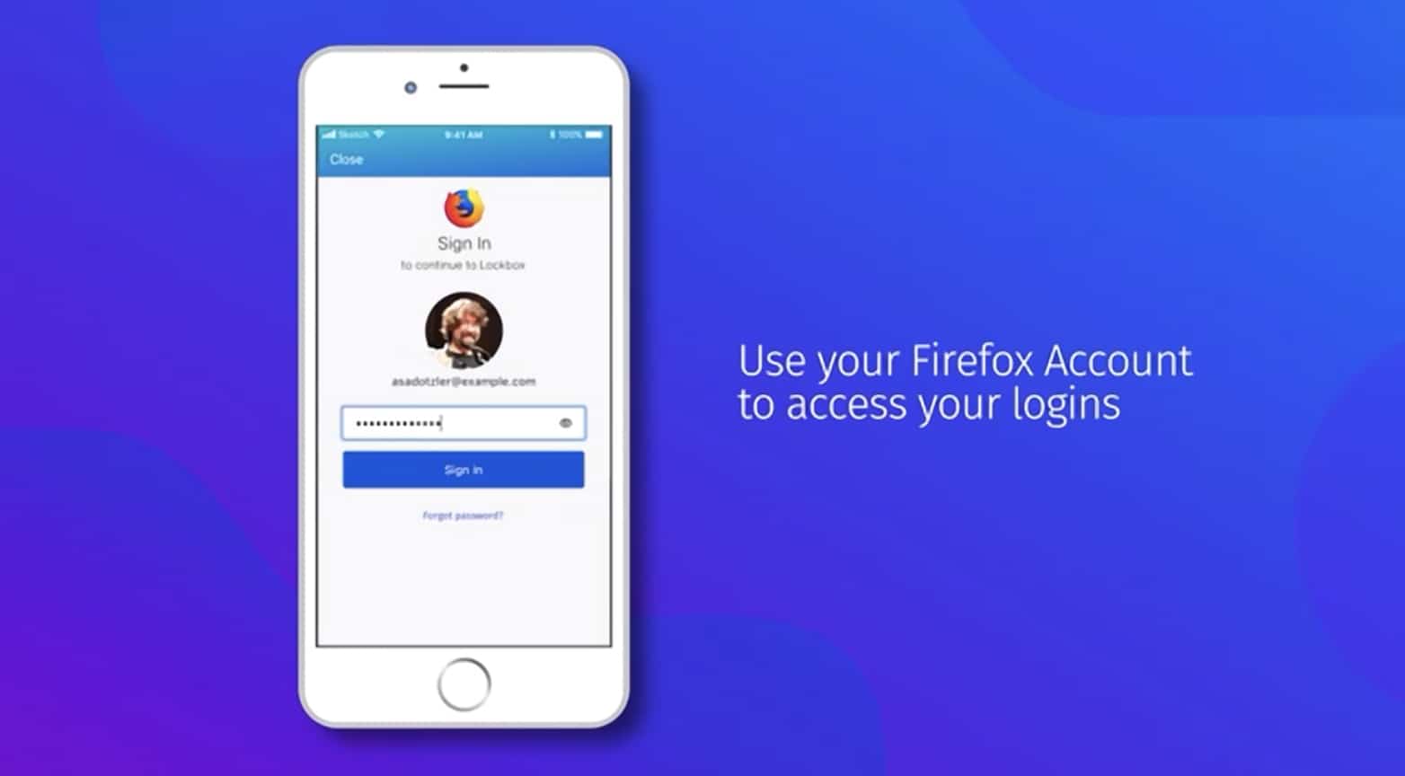 Firefox Lockbox app for iOS