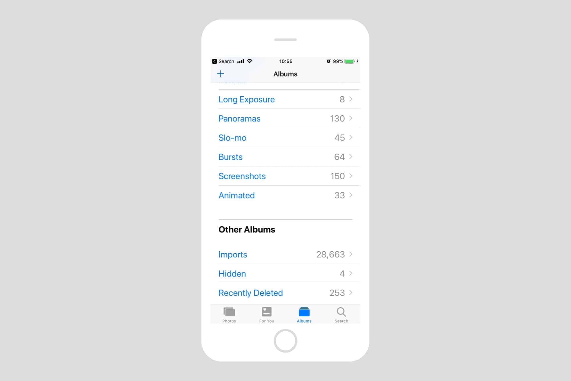 Here’s the Hidden album in iOS 12. Here's the Hidden album in iOS 12.