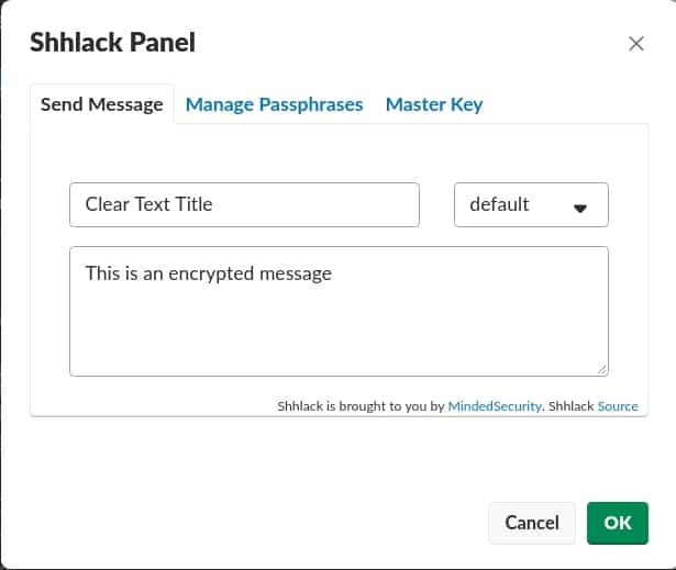 Shhlack lets you send encrypted Slack messages.