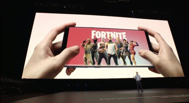Fortnite on Samsung Galaxy Note 9