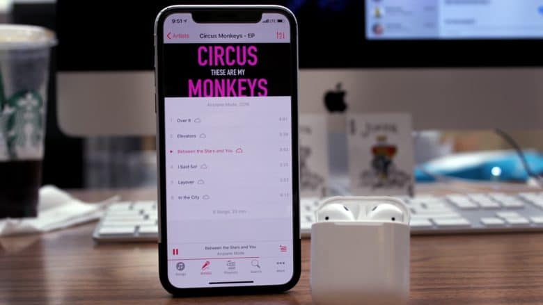 Cesium album view Airplane Mode