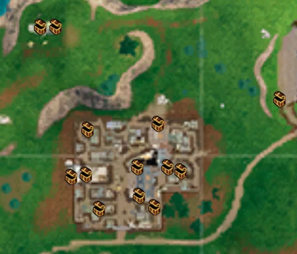Fortnite chest locations in Junk Junction