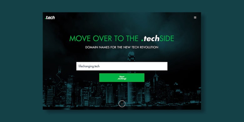 Set your website apart with a .TECH suffix, available for 10 years at a massive discount.