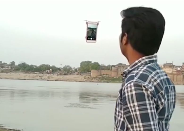 Would you trust your $1,000 to the tiny propellers on this flying iPhone drone?