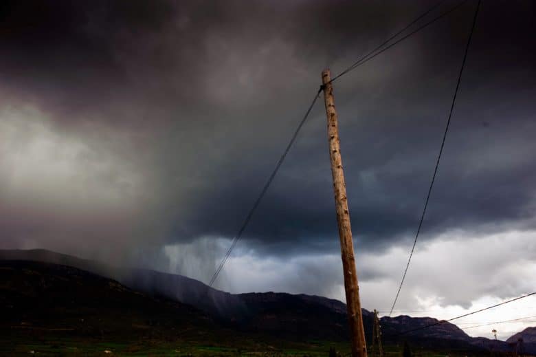 You don't need a weather app to see what's going to happen here.