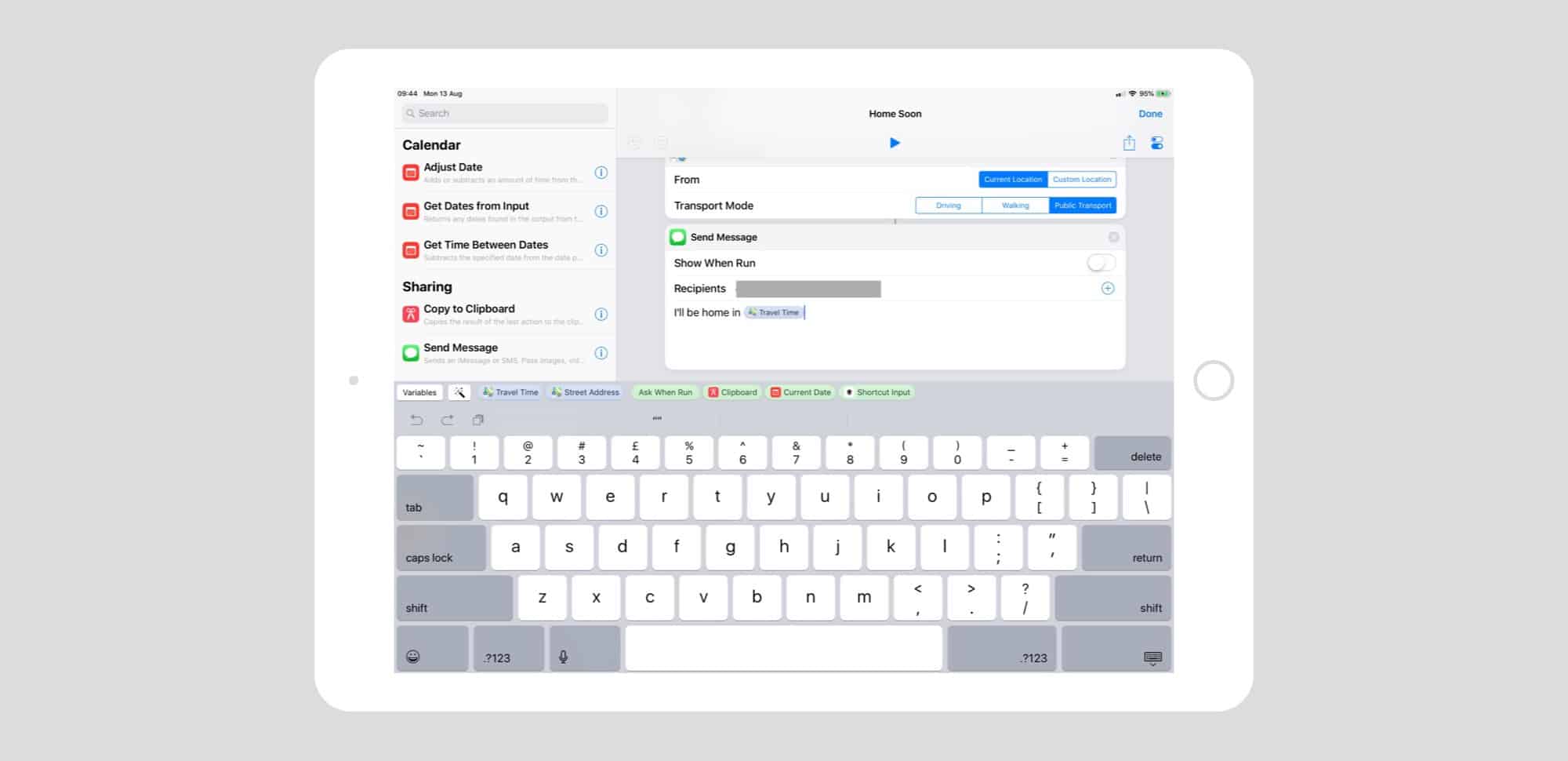 These widgets above the keyboard can be tapped to insert them into the text. These widgets above the keyboard can be tapped to insert them into the text.