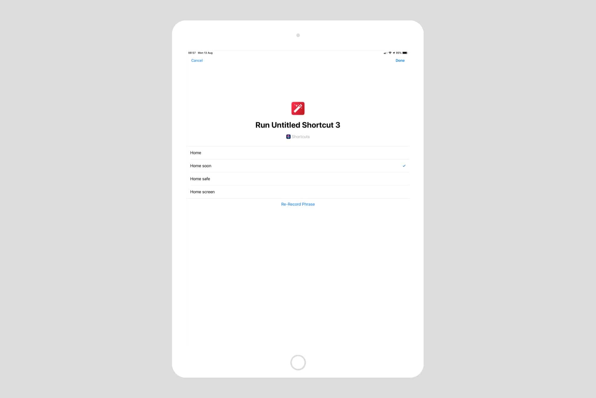 If Siri mis-hears you, you can pick from a short list of alternatives. If Siri mishears you, you can pick from a short list of alternatives.