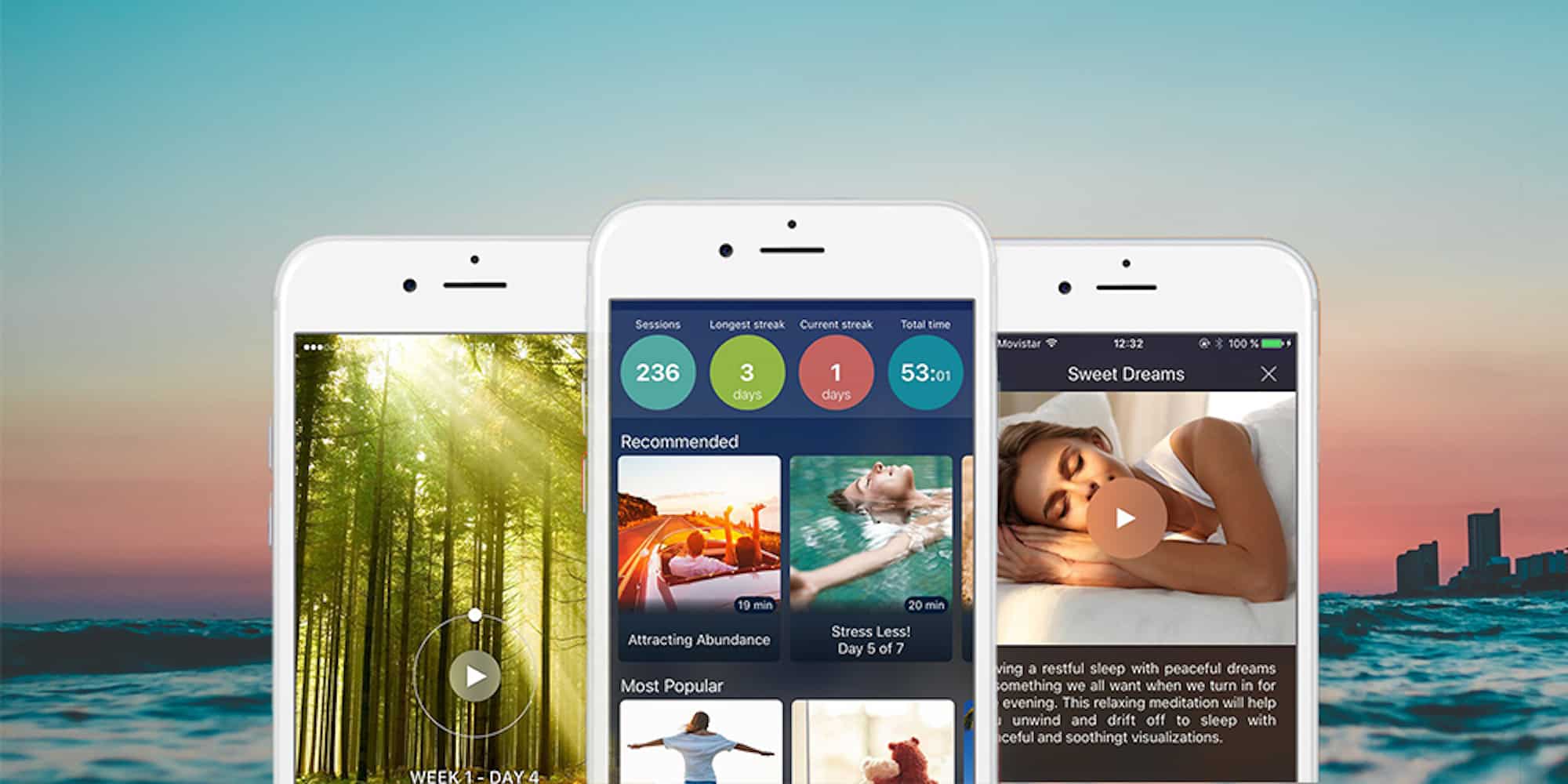 Start guided meditations today with Breethe, a highly rated app.