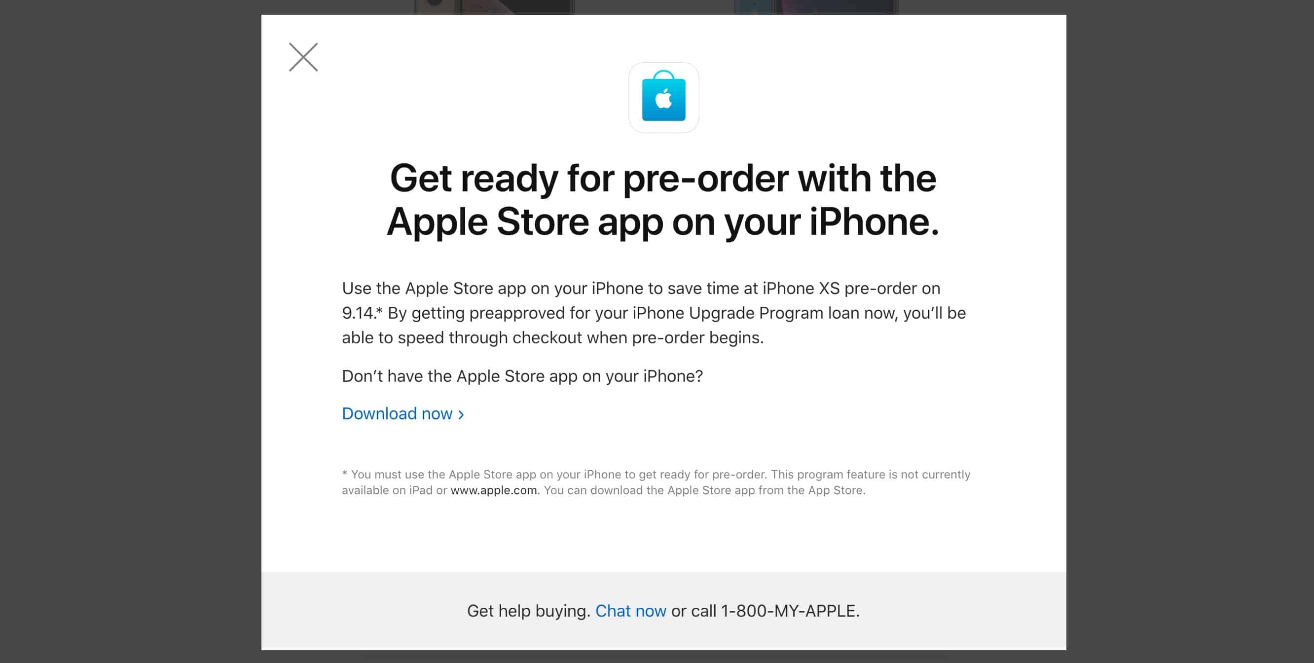 The Apple Store app is the best way to pre-order a new iPhone XS.