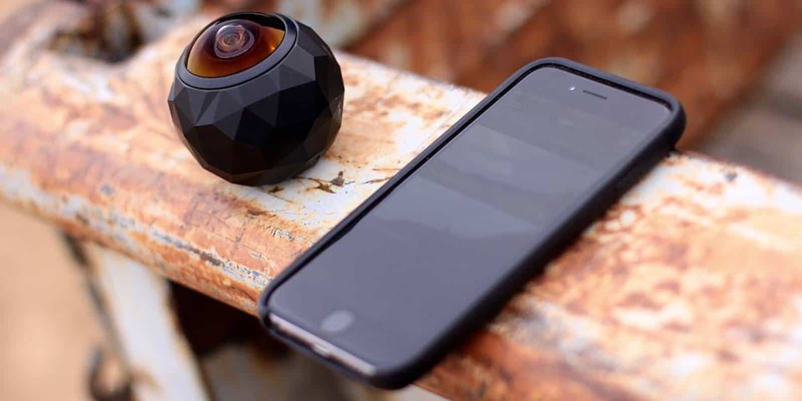 Get in on the immersive video fun with this handheld, durable 360 degree camera.