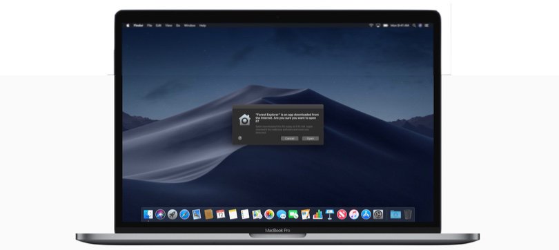 With MacOS Mojave, notarized apps install more easily because they're guaranteed malware free.