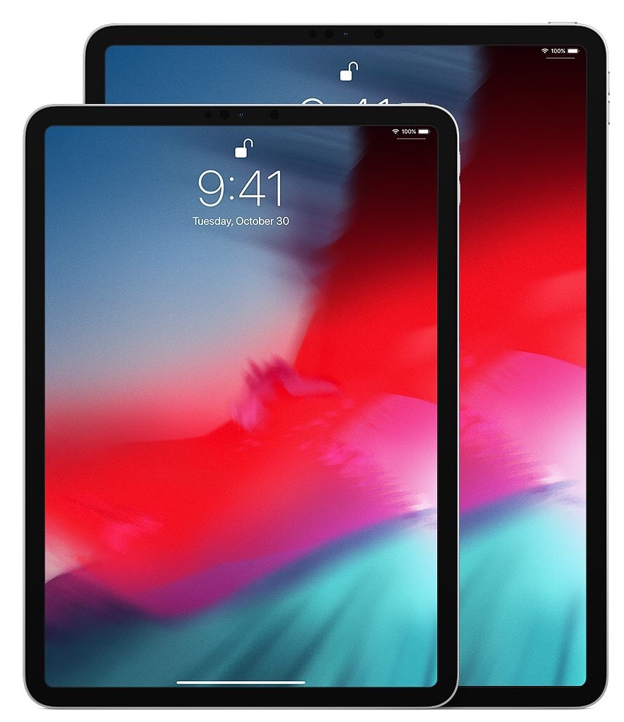 The 11- and 12.9-inch versions of the 2018 iPad Pro.