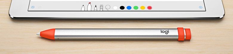 A Logitech Crayon is less slick than an Apple Pencil, and harder for a child to disassemble.