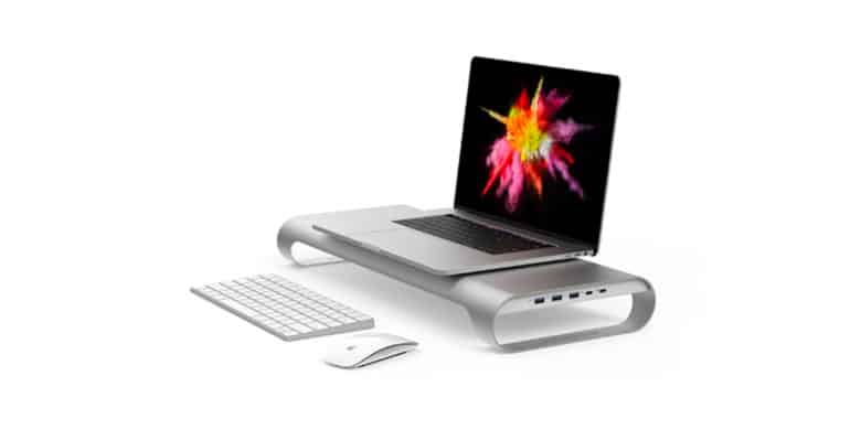 This stand is packed with features, with expanded MacBook port options, storage, and lots more.