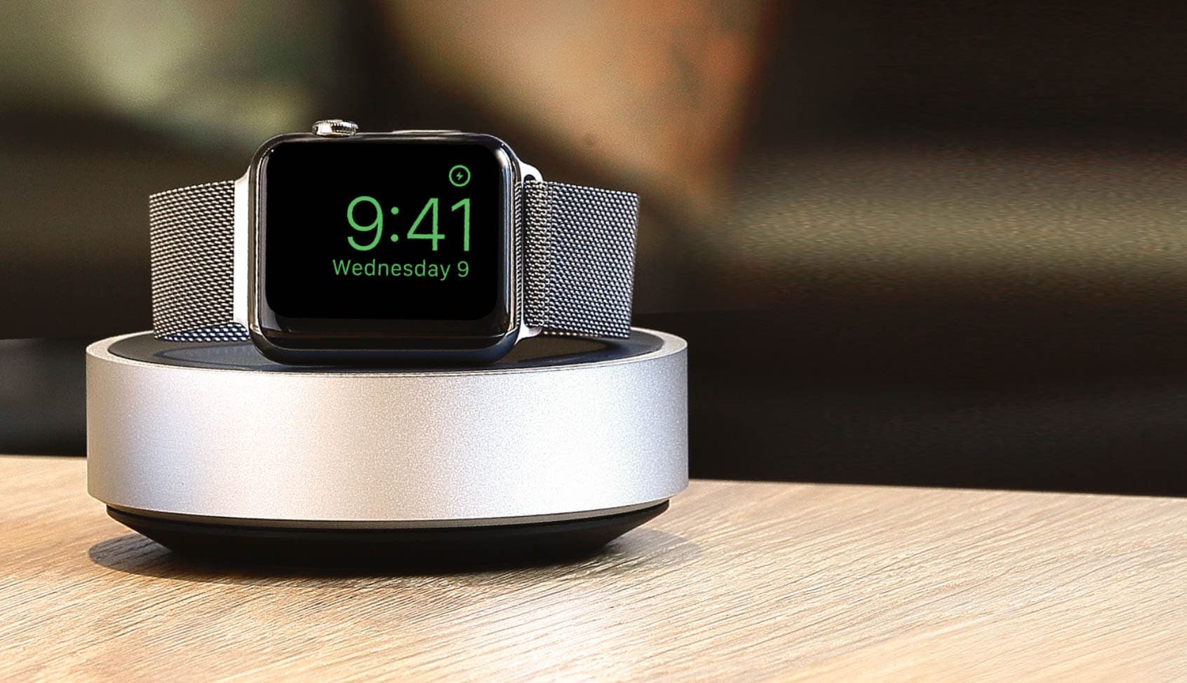 The HoverDock for Apple Watch is perfect for Nightstand mode.
