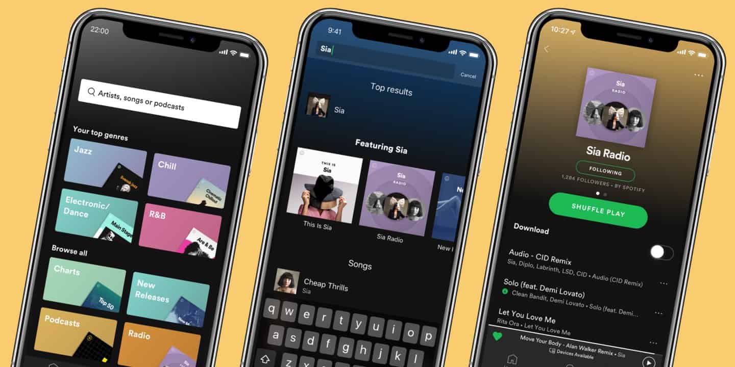 Spotify for iOS gets refreshed design, endless artist radio