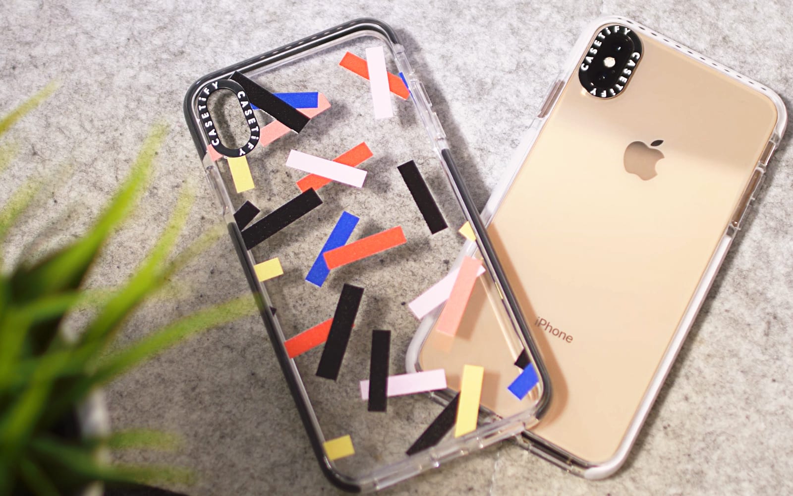 The Casetify Impact cases come in clear models as well as much more colorful options like Confetti.