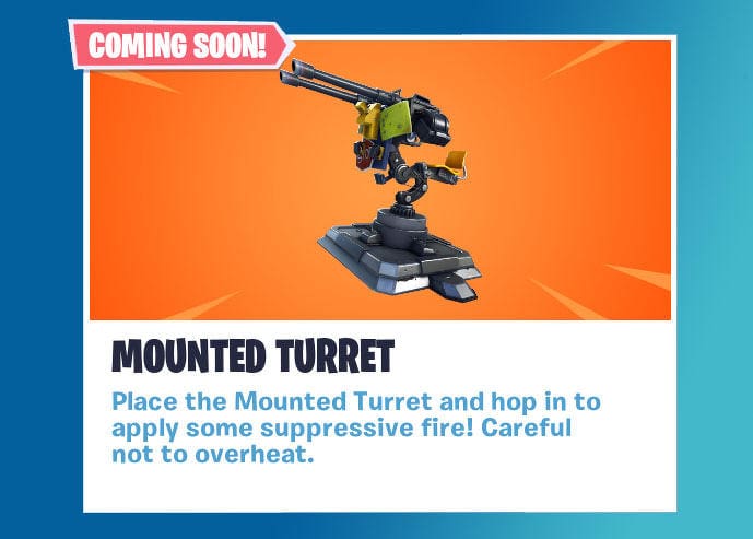 Fortnite mounted turret