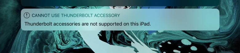 Thunderbolt iPad Pro 2018