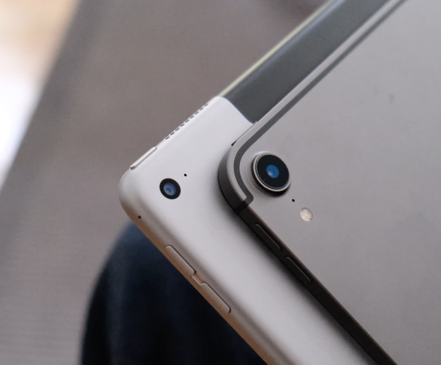 The new camera dumps all over the one in the first-gen iPad Pro.