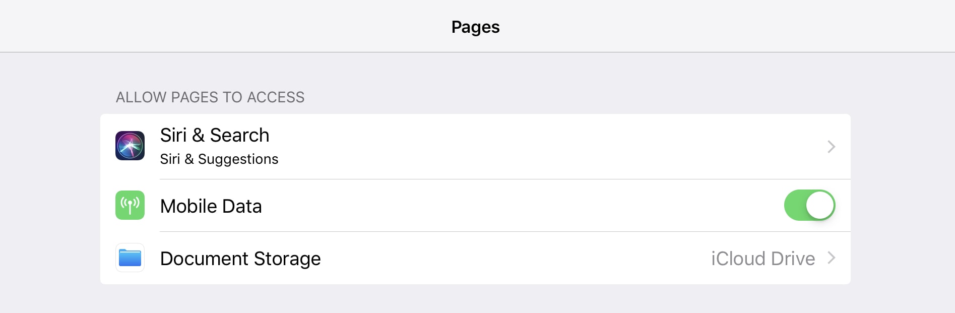 Pages is just the same.