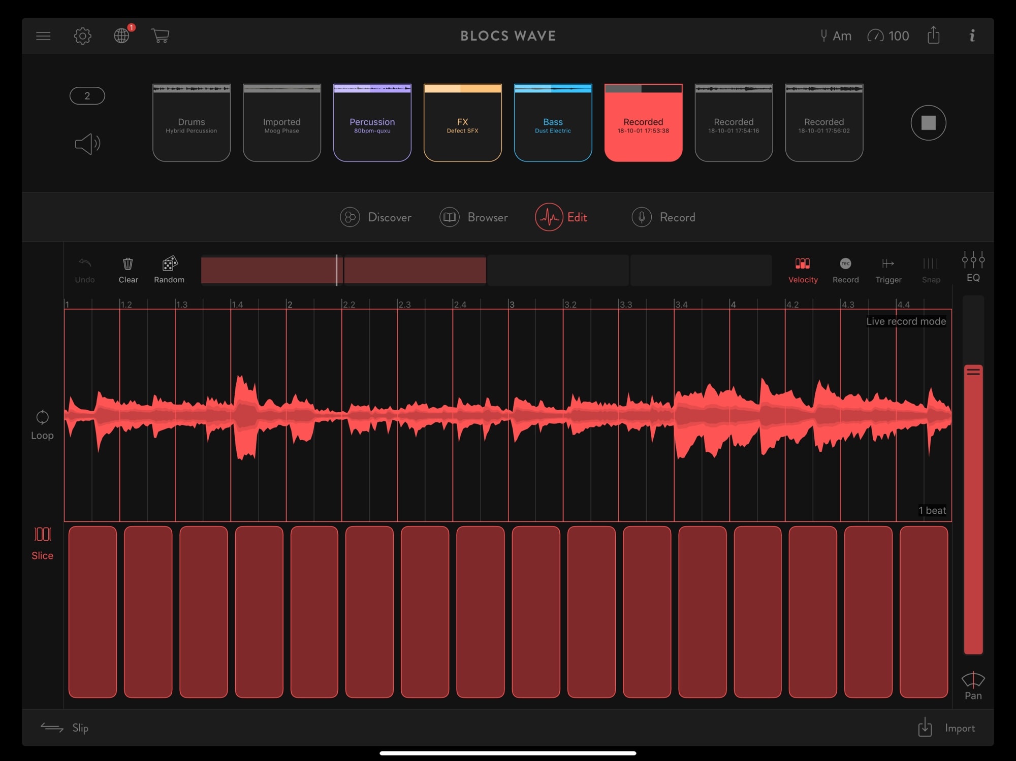 iOS music production app Blocs Wave is enough to build entire tracks.