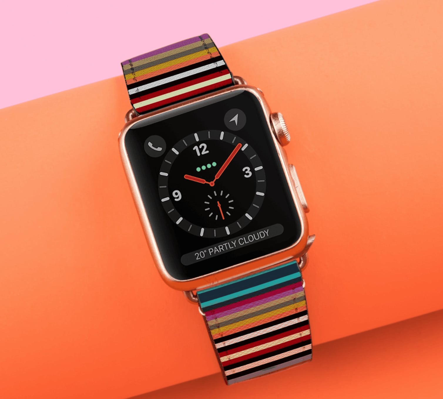 Go stripes! This saffiano leather Apple Watch band from Casetify is timeless and chic, perfect for adding flair to an everyday look.