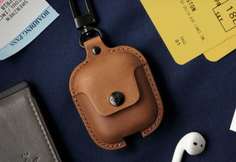 A gorgeous leather case armors your new AirPods 2 against theft, damage, and debris.