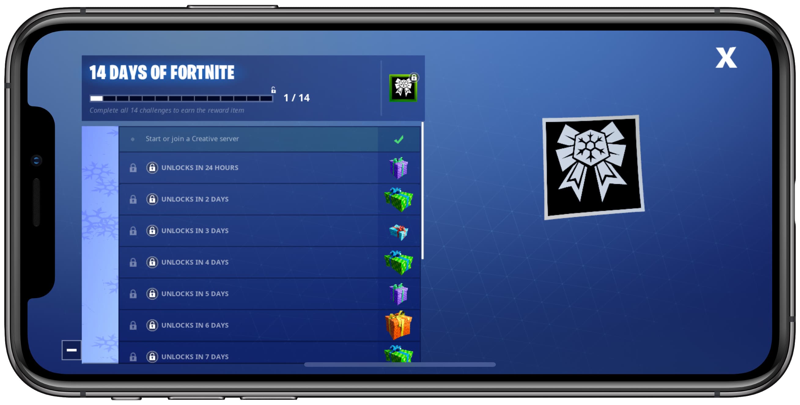 14 Days of Fortnite iPhone