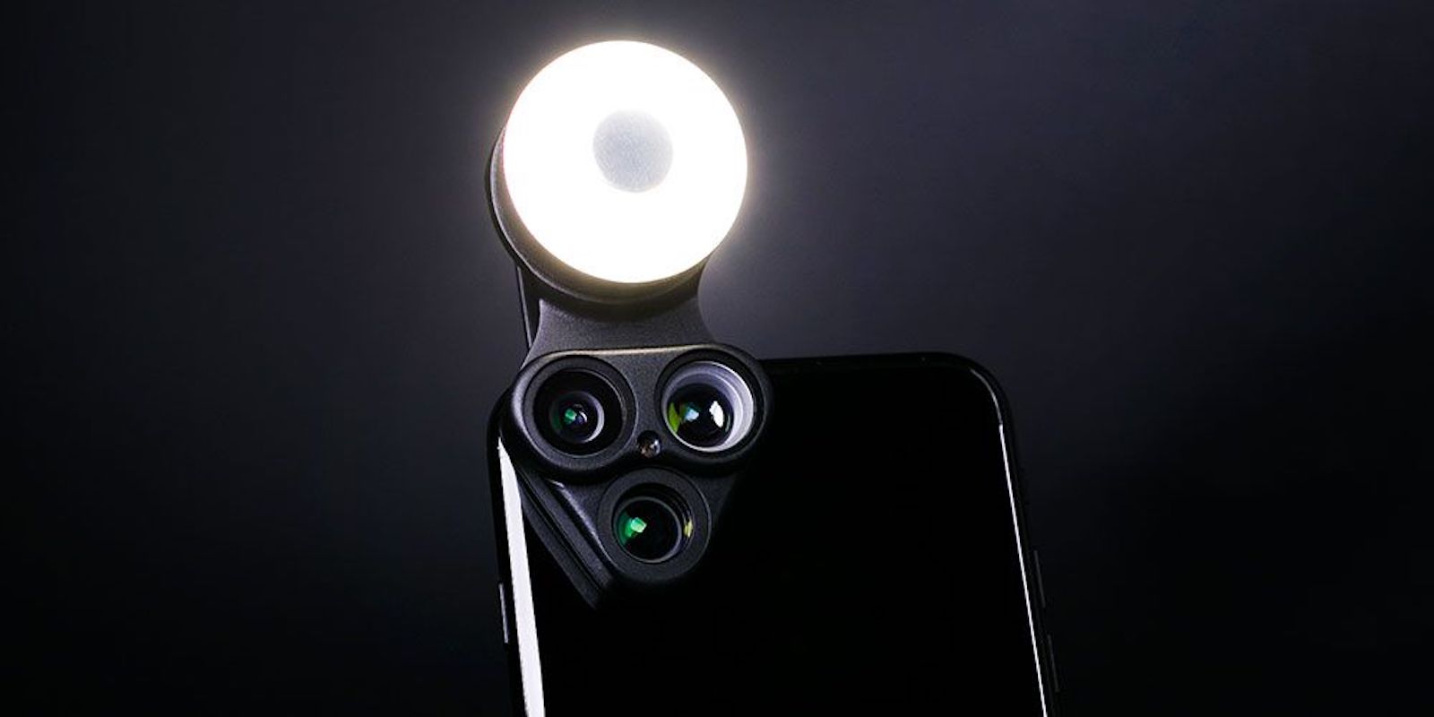 Instantly enhance the photo capabilities of your iPhone with three lenses, an LED flash, and more.