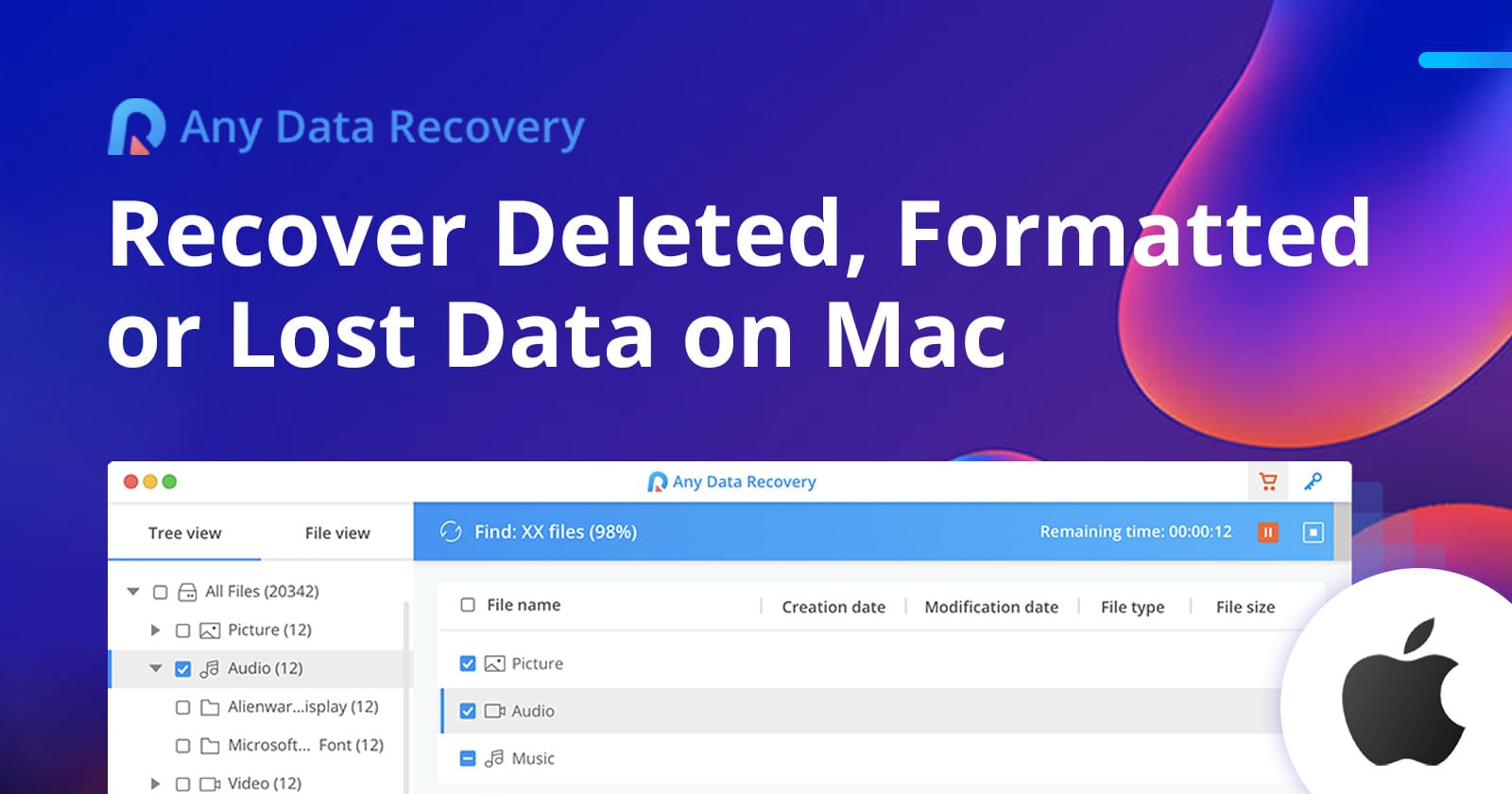 Any Data Recovery for Mac takes a deep dive into damaged or corrupted drives to recover lost files and data.