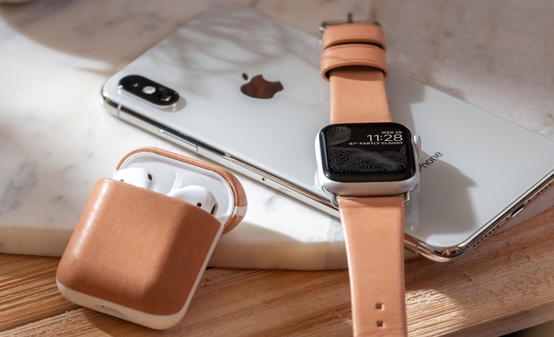 This is the original color of the Nomad Apple Watch Modern Strap and AirPods Rugged Case.