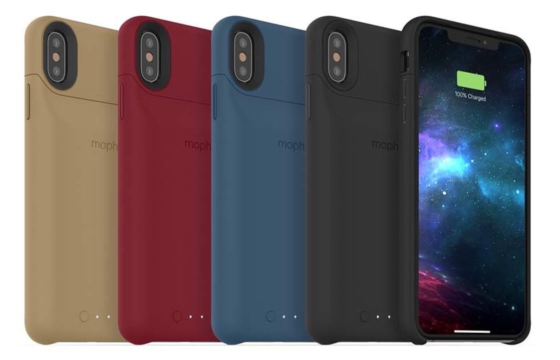 Mophie Juice Pack Access iPhone battery pack comes in a variety of colors.