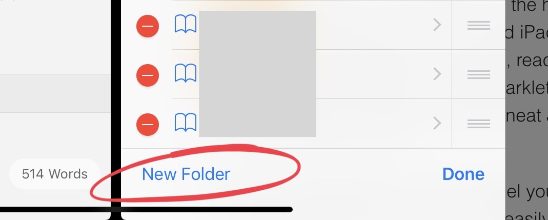 Create a folder right in your Favorites bookmark bar.