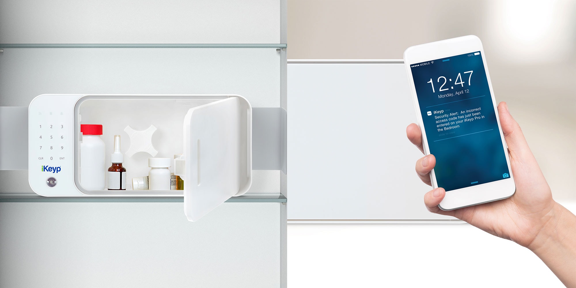 With Wi-Fi connectivity, smartphone access and other cool features, the iKeyp smart safe is ideal for storing often-used valuables like meds, passports, and more.