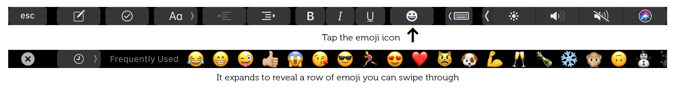 Emoji is the Touch Bar's handiest feature