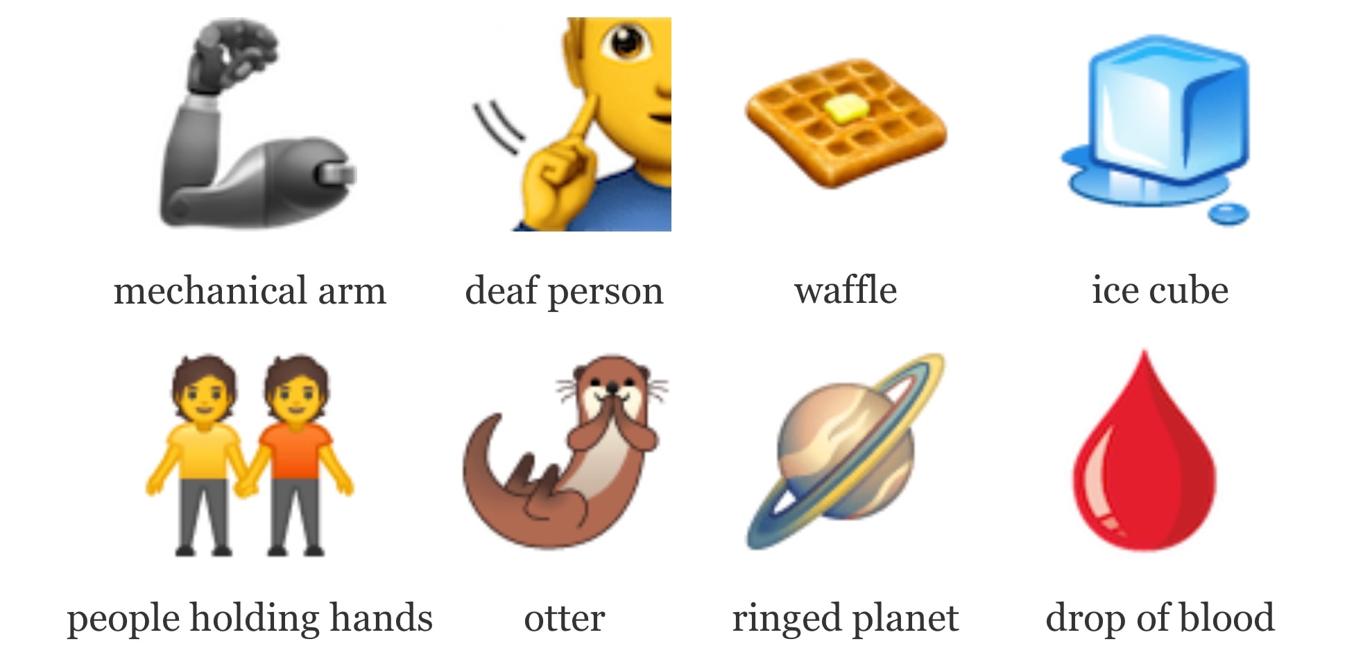 Here’s a handful of the emoji headed for your iPhone.