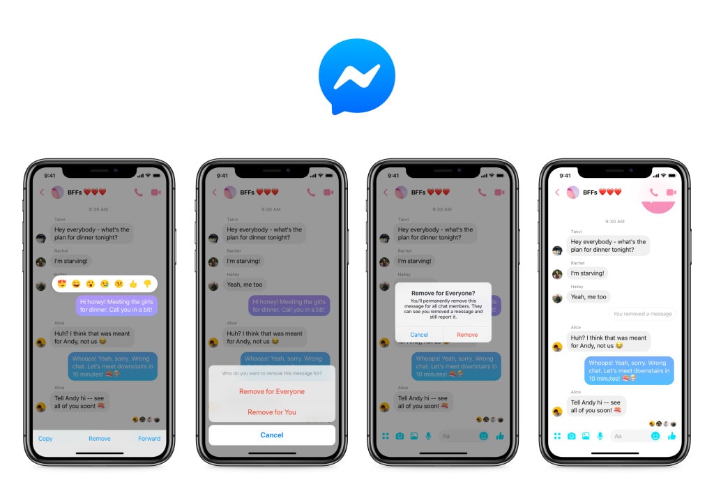 Facebook Messenger unsend