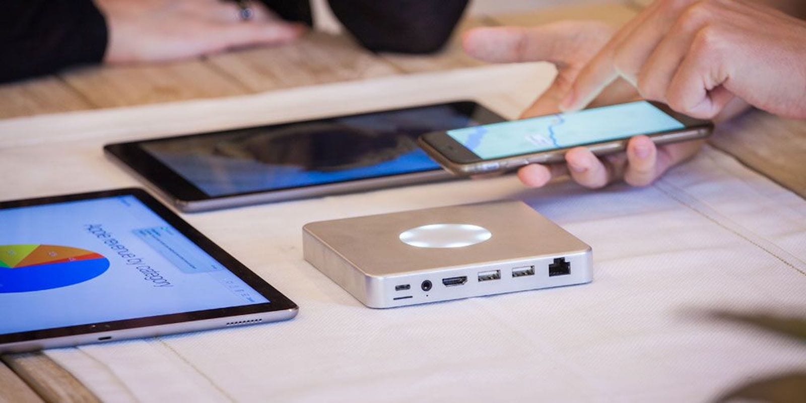 Keep all your and your team's devices connected and charged with a single, massively useful hub.