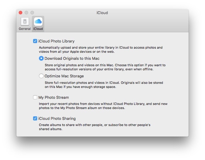 This is where you tell iCloud Photo Library to download everything to your Mac.