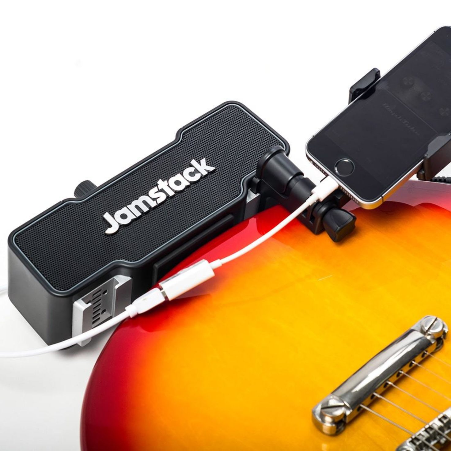 Jamstack Bluetooth speaker clamps onto your electric guitar Cult of Mac